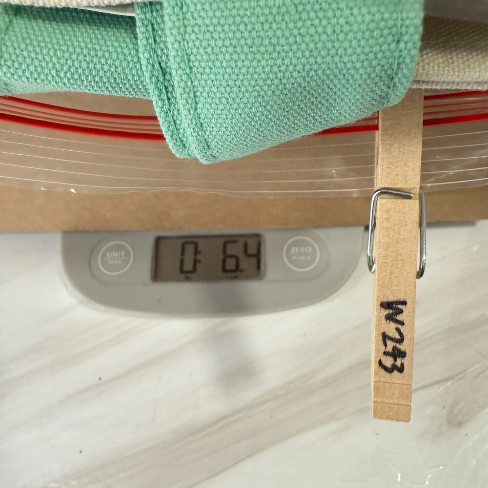 Trader Joe's Mini Tote Bag Green Pastel Canvas Limited Edition Spring - Picture 8 of 9